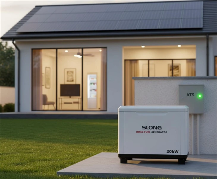 Gerador de GLP silencioso 5-40kW Ultra silencioso duplo combustível gás natural pronto para casa sistema de energia de backup industrial fábrica OEM